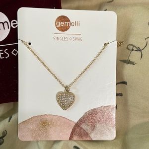 Gold plated heart necklace